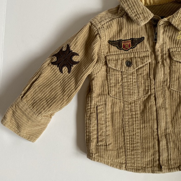 Hurley Corduroy Zip-Up Overshirt 12 Months - Picture 8 of 12